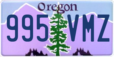 OR license plate 995VMZ