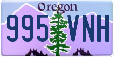 OR license plate 995VNH