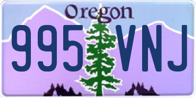 OR license plate 995VNJ