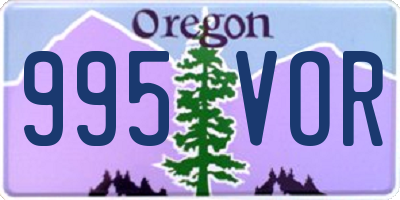 OR license plate 995VOR