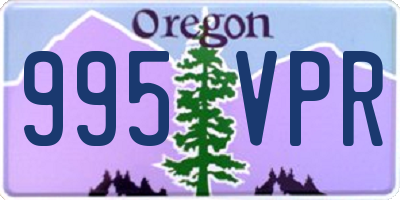 OR license plate 995VPR