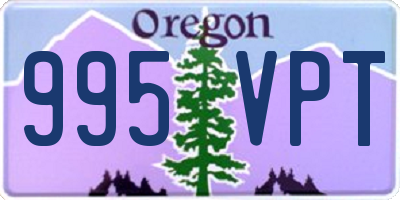 OR license plate 995VPT