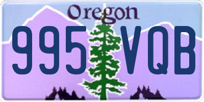 OR license plate 995VQB
