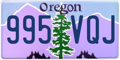 OR license plate 995VQJ
