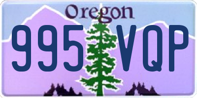 OR license plate 995VQP