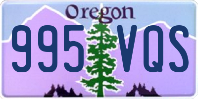 OR license plate 995VQS