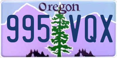 OR license plate 995VQX