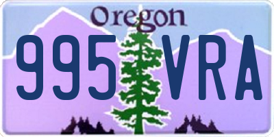 OR license plate 995VRA
