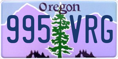 OR license plate 995VRG
