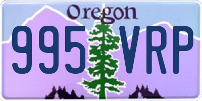 OR license plate 995VRP