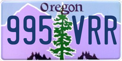 OR license plate 995VRR
