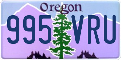 OR license plate 995VRU