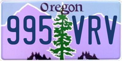 OR license plate 995VRV