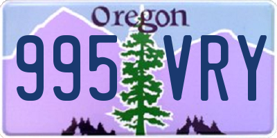 OR license plate 995VRY
