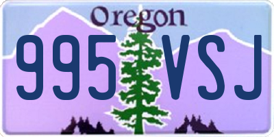 OR license plate 995VSJ