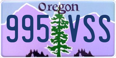 OR license plate 995VSS