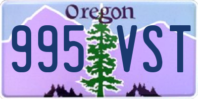 OR license plate 995VST