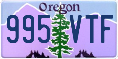 OR license plate 995VTF
