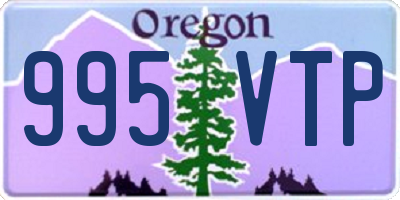 OR license plate 995VTP