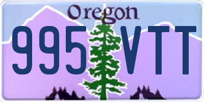 OR license plate 995VTT