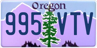 OR license plate 995VTV