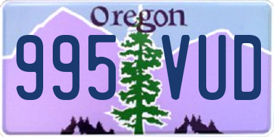 OR license plate 995VUD