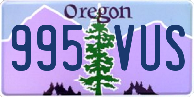 OR license plate 995VUS