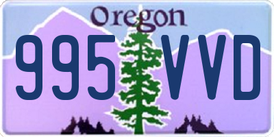 OR license plate 995VVD
