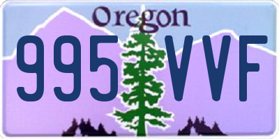 OR license plate 995VVF