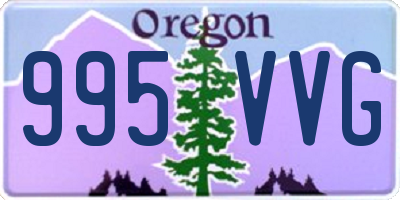 OR license plate 995VVG