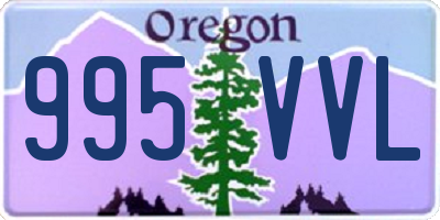OR license plate 995VVL
