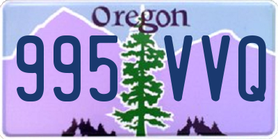 OR license plate 995VVQ