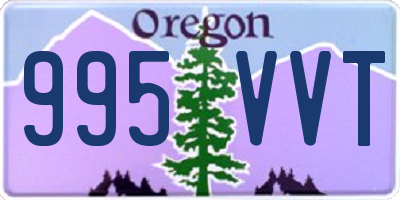 OR license plate 995VVT