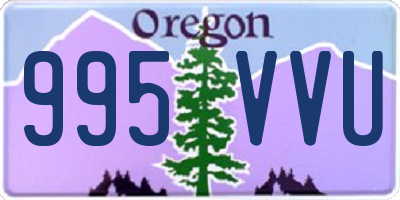 OR license plate 995VVU