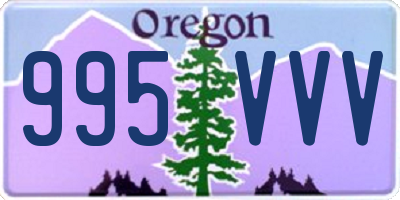 OR license plate 995VVV