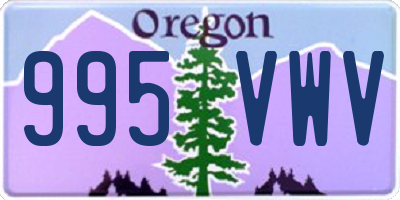 OR license plate 995VWV