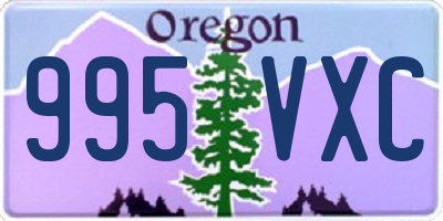 OR license plate 995VXC