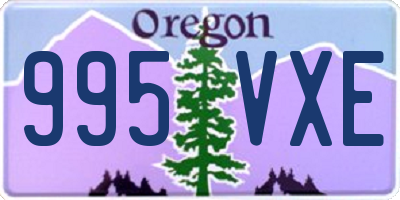 OR license plate 995VXE