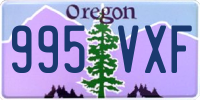 OR license plate 995VXF