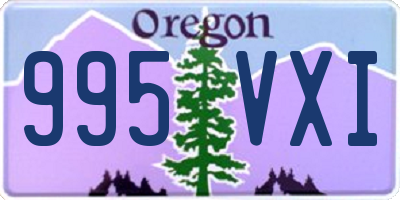 OR license plate 995VXI