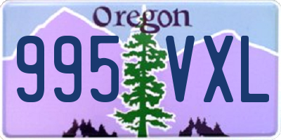 OR license plate 995VXL