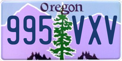 OR license plate 995VXV