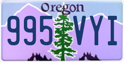 OR license plate 995VYI