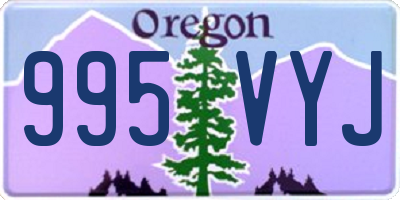 OR license plate 995VYJ