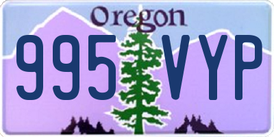 OR license plate 995VYP