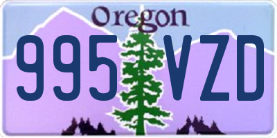 OR license plate 995VZD