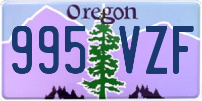 OR license plate 995VZF