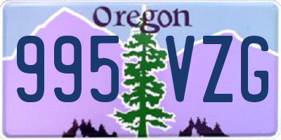 OR license plate 995VZG