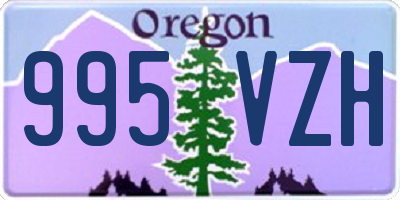 OR license plate 995VZH