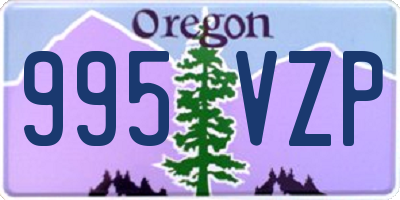 OR license plate 995VZP